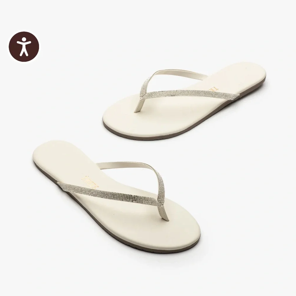 TKEES infinity lily Cream Minimalist Sandals - Picture 6 of 6